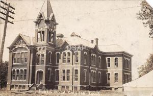 A72/ Corydon Iowa Ia Real Photo RPPC Postcard c1910 Public School Building