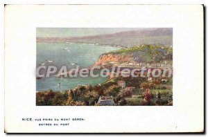 Postcard Old shooting NICE Mont Boron port entry