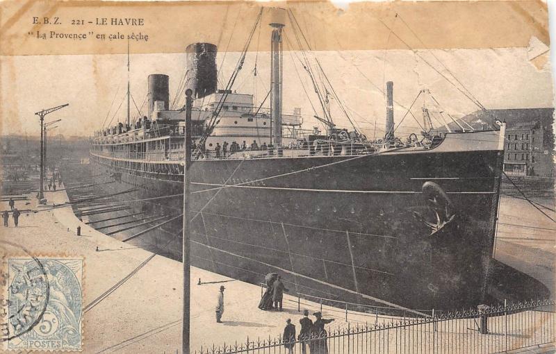 BF37171 la provence en cale seche  le havre france  Boat Ship Bateaux