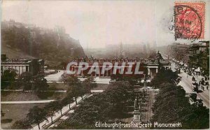 Old Postcard Edinburgh from the Scott monument