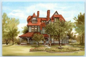 CAPE MAY, New Jersey NJ ~ Artist Ken Frye PHYSICK ESTATE 1993 ~ 4x6 Postcard