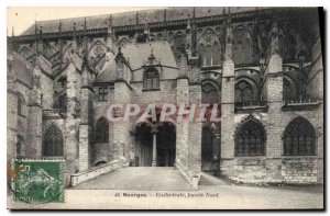 Old Postcard Bourges Cathedral North fa?ade