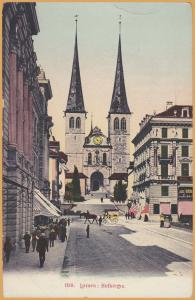 Lucerne, Switzerland, Hofkirche (Church of St. Leodegar)