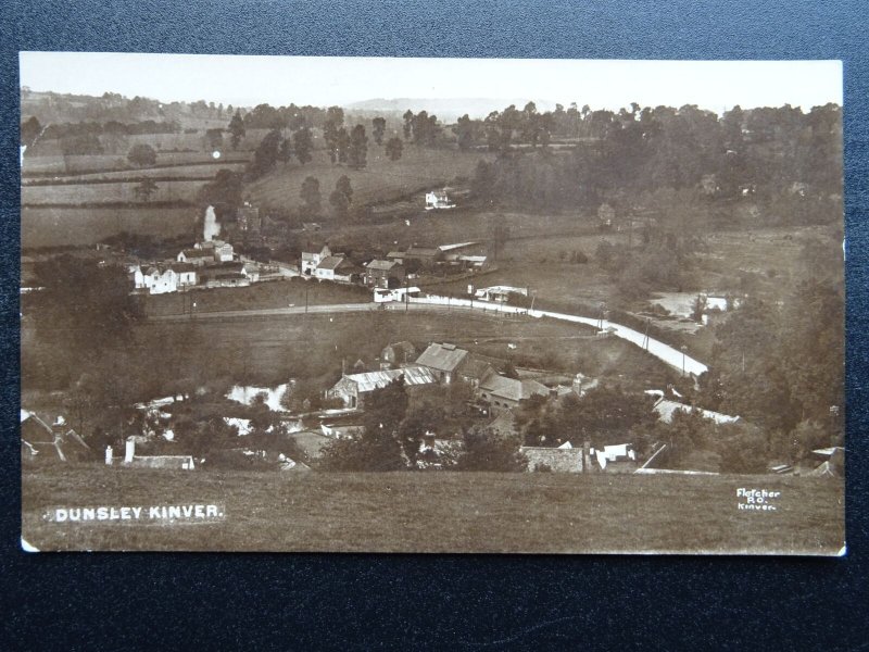 Staffordshire Kinver DUNSLEY c1918 RP Postcard by Fletcher of Kinver Post Office