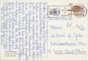 Hotel Abildgard, Sandkas, Bornholm, Denmark, 1976 used Postcard