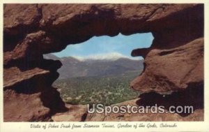 Pikes Peak, Siamese Twins - Garden of the Gods, Colorado CO  