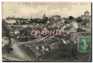 Old Postcard Avallon View On Foudereaux And & # 39Ancien Courent The Visitation