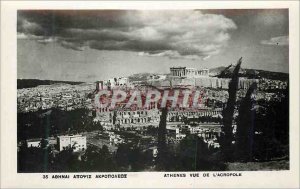 Postcard Modern Athens view of The Acropolis