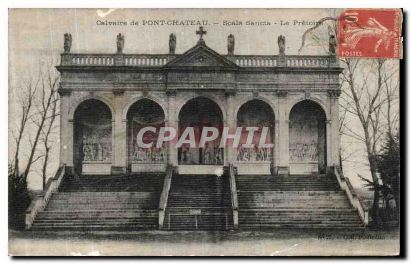 Old Postcard Calvary Bridge Chateau Scala Sancta court