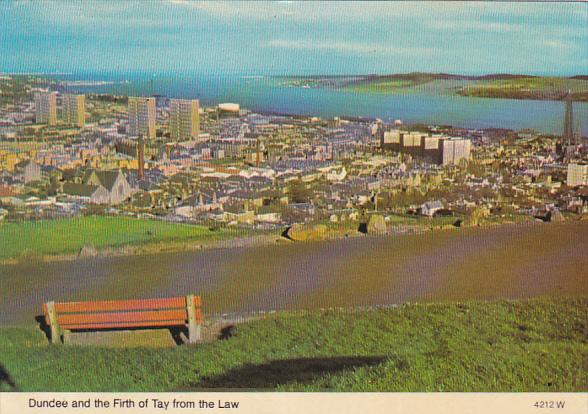 Scotland Dundee and the Firth of Tay from the Law