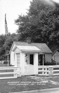 Herbert Hoover Birthplace real photo West Branch, Iowa  