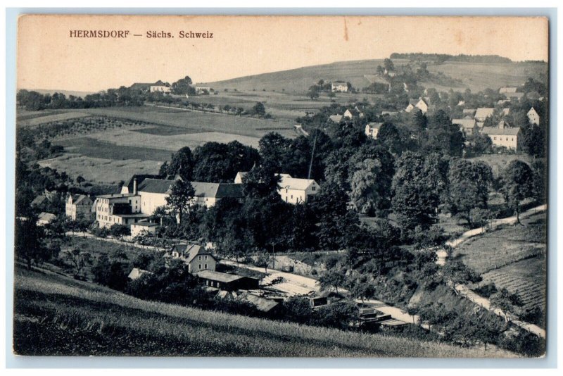 c1910 Sachs Hermsdorf Saale-Holzland Thuringia Germany Unposted Postcard