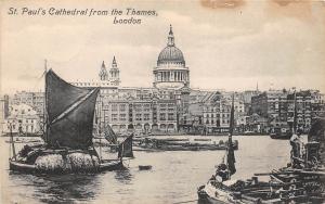 BR59747  postcard st paul cathedral from the thames   london   uk