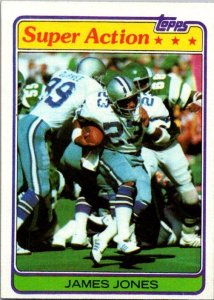 1981 Topps Football Card James Jones Dallas Cowboys sk60189