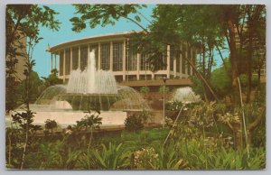 State View~Fountain & Pavilion Los Angeles Music & Civic Center~Vintage Postcard