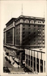 Montreal Quebec P.Q. Hotel Mont-Royal Hotel Real Photo Vintage Postcard