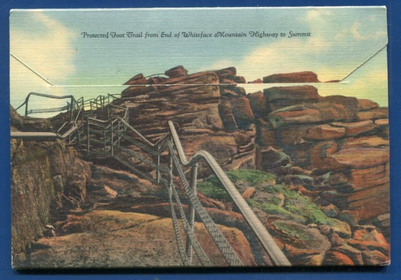 Whiteface MT Mountain New York ny Memorial Highway postcard folder