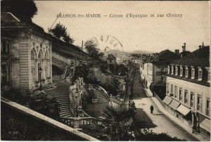 CPA OLORON-SAINTE-MARIE Caisse d'Epargne et Rue Chanzy (1142700)