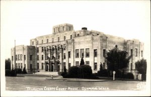 Olympia Washington WA Thurston County Court House Ellis Real Photo Vintage PC