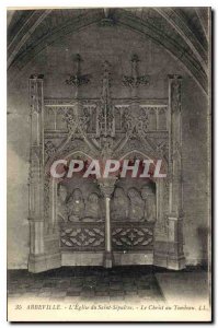 Postcard Old Abbeville Church of the Holy Sepulcher Christ at the Tomb