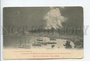 433760 Panorama Saint-Pierre Martinique after 1902 volcanic eruption postcard