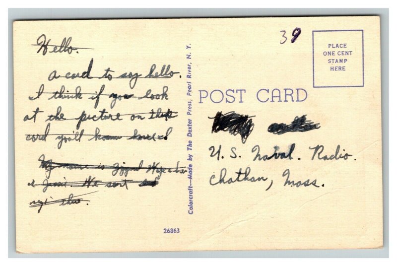 Vintage 1940's Postcard Rhode Island College of Education Providence RI