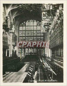 Old Postcard St Georges Chapel Windsor Castle