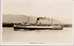 'Princess Alice' Steamship Ship Real Photo Postcard G45