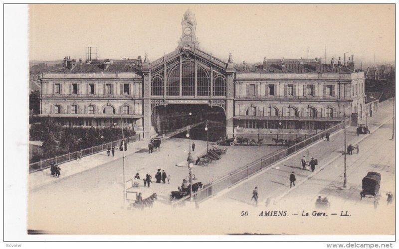 AMIENS, Somme, France, 1900-1910's; La Gare