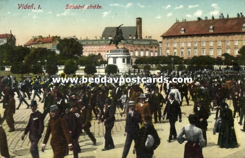 austria, VIENNA VÍDEŇ, Střídání Stráže, Changing of the Guard (1910s)