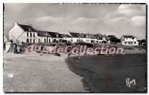 Old Postcard La Turballe Piriac From Beach Lerat