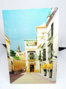 Las Cadenas Santacruz Suburb Spain Vintage Embossed 3D Effect Postcard 1950s