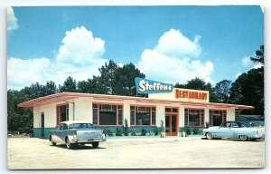 1950s KINGSLAND GA STERRENS RESTAURANT US HWY 17 OLD CARS  POSTCARD P3871