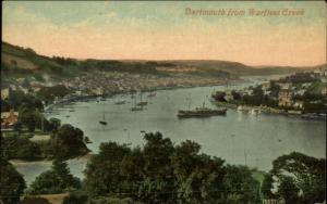 Dartmouth From Warfleet Creek c1910 Postcard