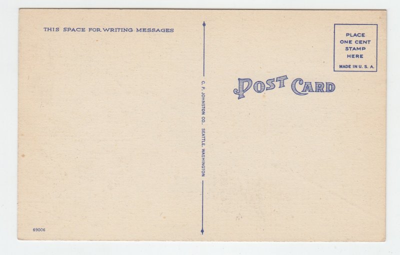 P2104, old postcard theatre metropolitan center street view seattle washington