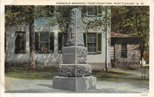 J14/ Point Pleasant West Virginia Postcard c1920s Cornstalk Monument Court 112