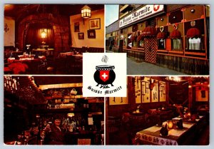 Suisse Marmite Restaurant & Tavern Port Credit Ontario Chrome Multiview Postcard