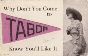 Pennant Series Felt Tabor Iowa 1912