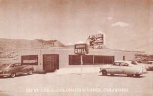 Colorado Springs Colorado Dirks Grill, Exterior, B/W Photo Print PC U6143