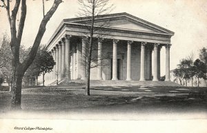 Philadelphia Pennsylvania, Girard College Building University Postcard c1900