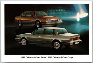 Chevy Cars, 1982 Celebrity 4-Door Sedan, 2-Door Coupe, Automobile, Postcard