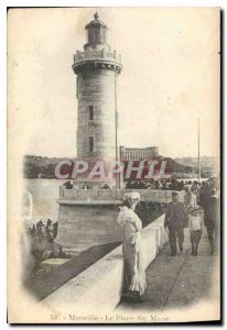 Postcard Marseille Old Lighthouse Ste Marie