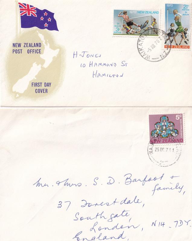 Waikato Hospital New Zealand First Day Cover Xmas Day Postmark