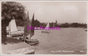 Dorset Postcard - Poole Park, The Lake. Posted 1954 -  RS37527