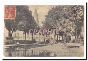 Tours Old Postcard The Square of & # 39archeveche