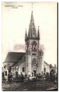 Old Postcard Sissonne L & # 39Eglise