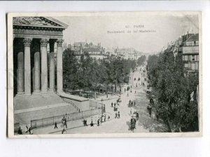 401331 FRANCE PARIS Boulevard de la Madeleine Vintage postcard