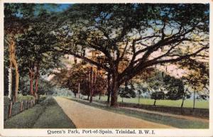Port of Spain Trinidad West Indies Queen's Park Antique Postcard J67923