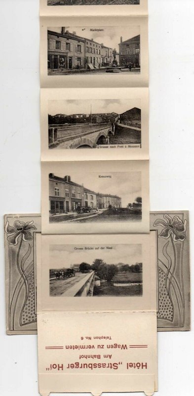 Falkenberg France Fold Out Novelty Street Scene Vintage Postcard JJ658860