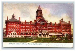 Vintage 1900's Postcard Building Michigan Soldiers Home Grand Rapids Michigan